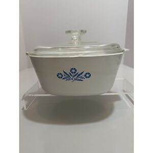 Corningware Dish w/Lid Cornflower P 2 1/2 B 2.5 QTUSA 1961-66